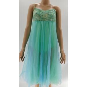 Dance Costume Algy Small Adult Mint Green Contemporary Lyrical Pageant Dress